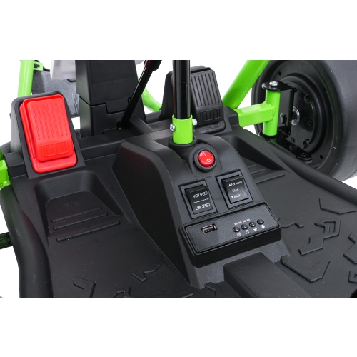 u Gokart na akumulator dla dzieci TORNADO z Funkcją Driftu Zielony DM-108